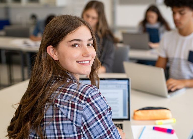 estudiante de ingles en verano