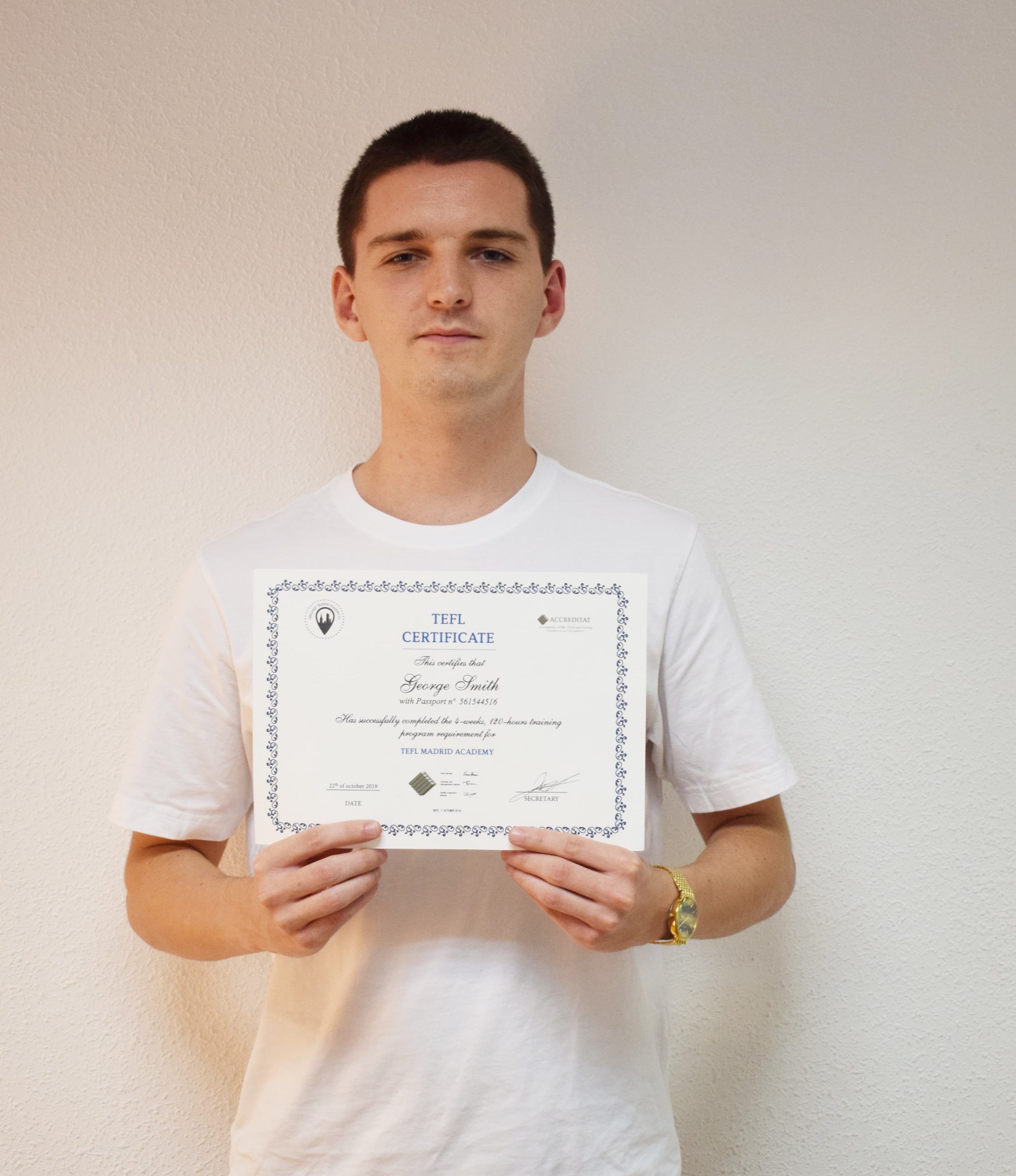Javier, alumno del curso GRE de Exam Madrid Academy
