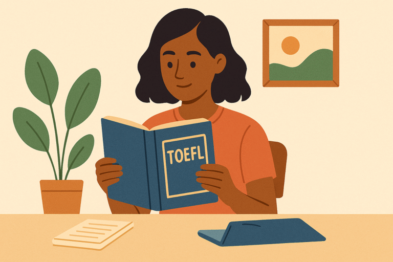 Estudiante comenzando su preparación para el TOEFL como principiante