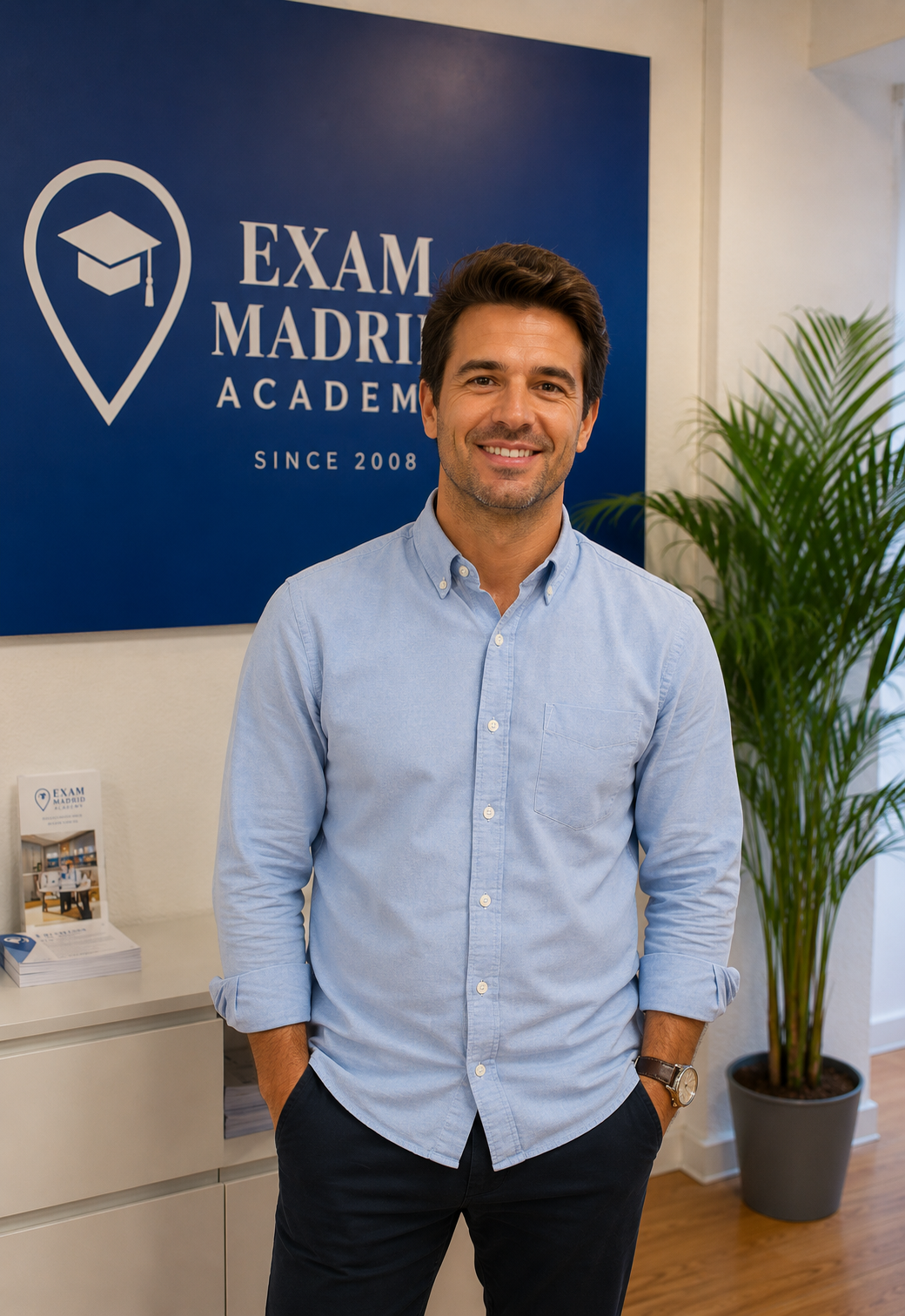 James Mitchell · Director académico de Exam Madrid Academy · especialista TOEFL®