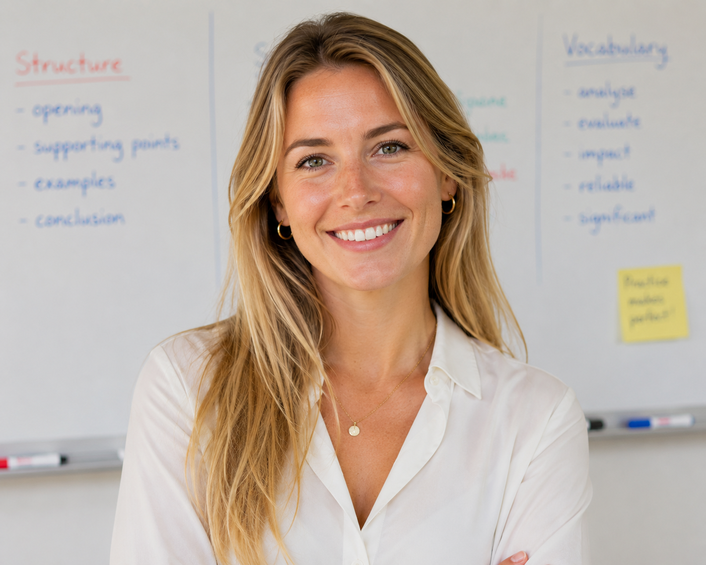 Emily Carter · Profesora TOEFL® y SAT® en Exam Madrid Academy